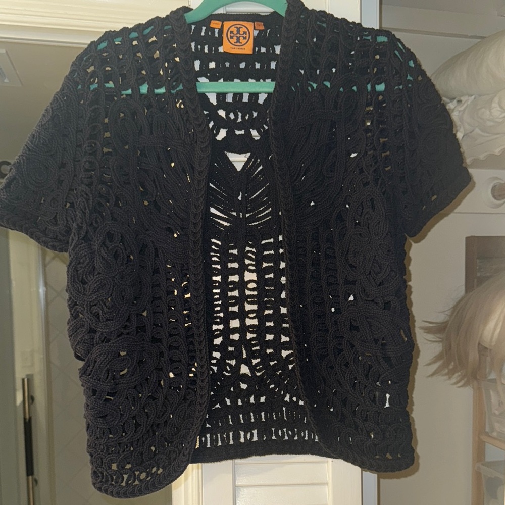 TORY BURCH crochet Cardigan.